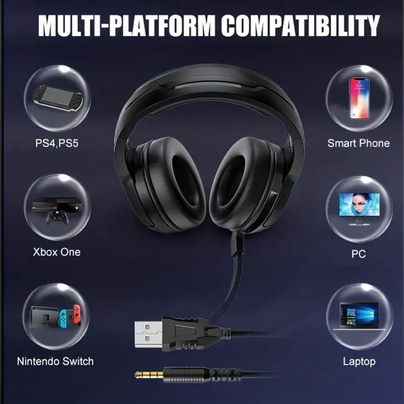 COLUSI C600 AUX Wired Gaming Headset (Xbox, PlayStation, PC) - Picture 10 of 16